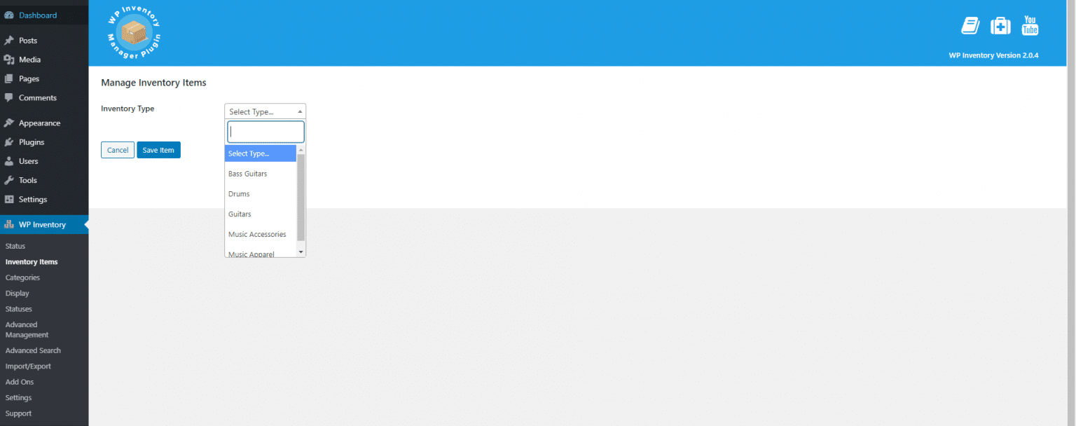 AddOn Advanced Inventory Manager WP Inventory Manager